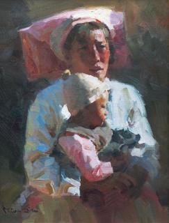 Appraisal: My Baby by Mian Situ Mian Situ - oil on