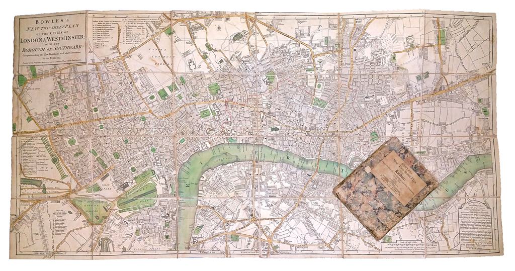 Appraisal: LONDON Bowles Thomas Bowles's New Two-Sheet Plan of the Cities