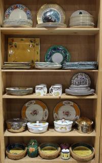 Appraisal: lot of approximately Continental porcelain and art pottery tableware including