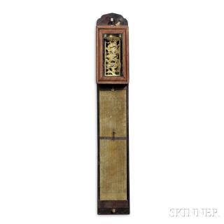 Appraisal: Japanese Shaku Dokei or Pillar Clock with Namagata Dial the