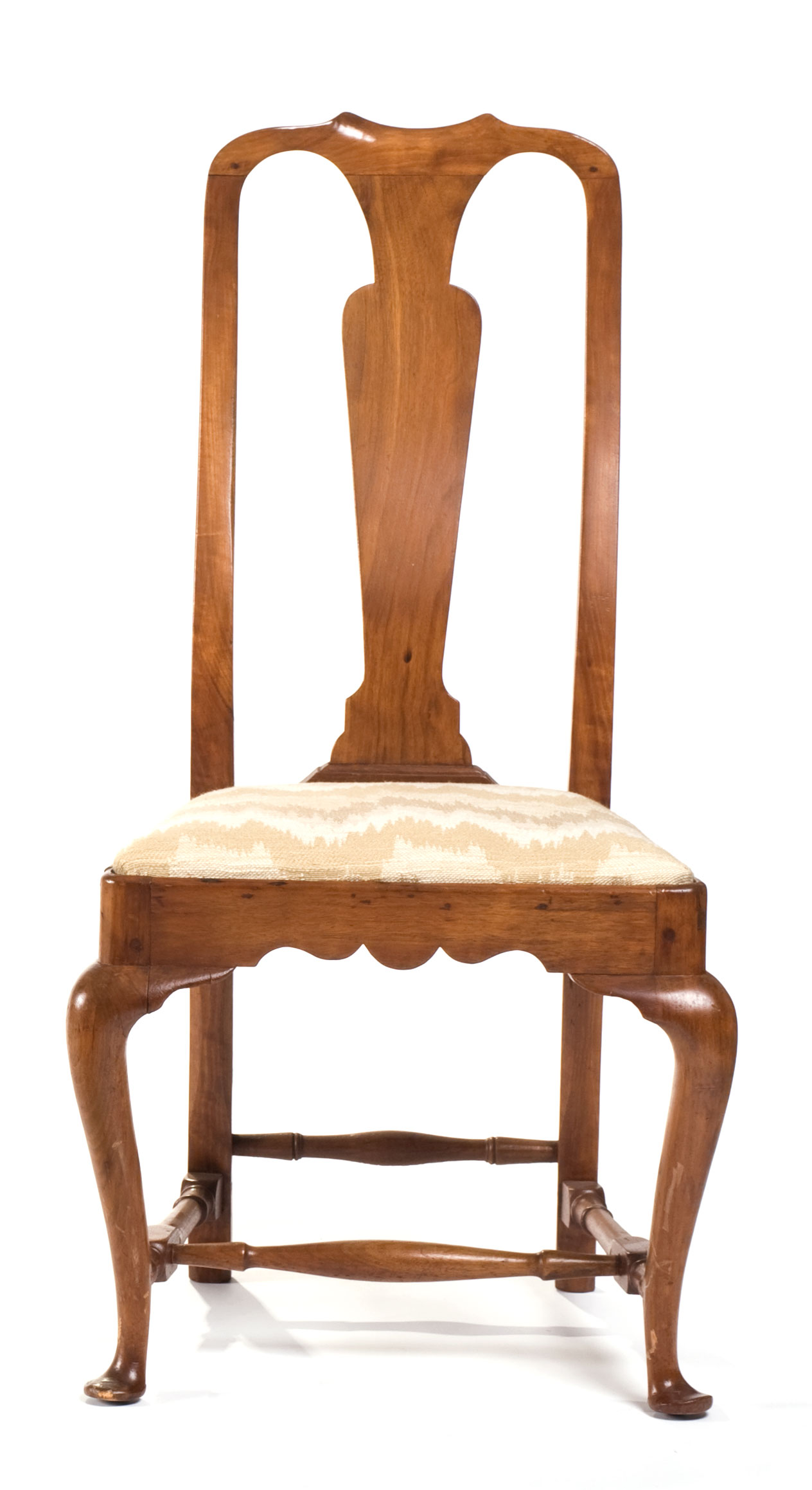 Appraisal: NEW ENGLAND QUEEN ANNE MAHOGANY SIDE CHAIR