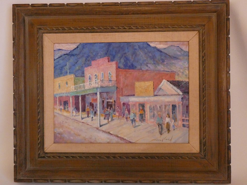 Appraisal: DAVID L MILLARD PAINTING NEVADA Oil painting on board depicting