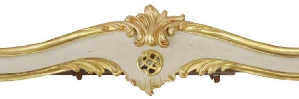 Appraisal: Louis XV style parcel gilt and painted pelmet valance th