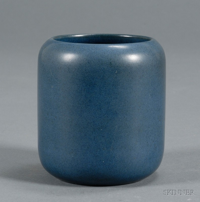 Appraisal: Marblehead Vase Pottery Marblehead Massachusetts - Cylindrical form in matte