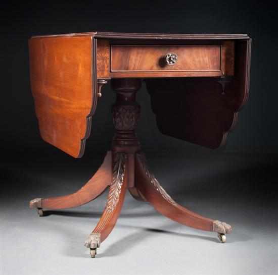 Appraisal: American Classical style mahogany drop-leaf table in the New York