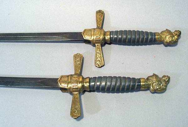 Appraisal: A lot of two fraternal order swords for the Sons