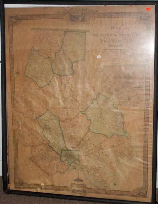 Appraisal: Map J C Sidney ''Map of the City County of