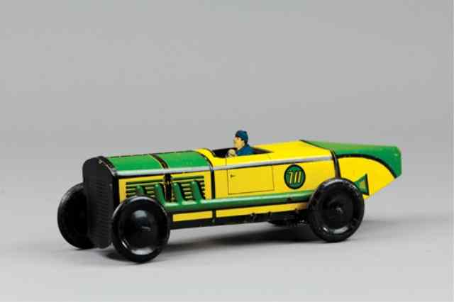 Appraisal: MARX ENGLISH RACE CAR England lithographed tin done in green