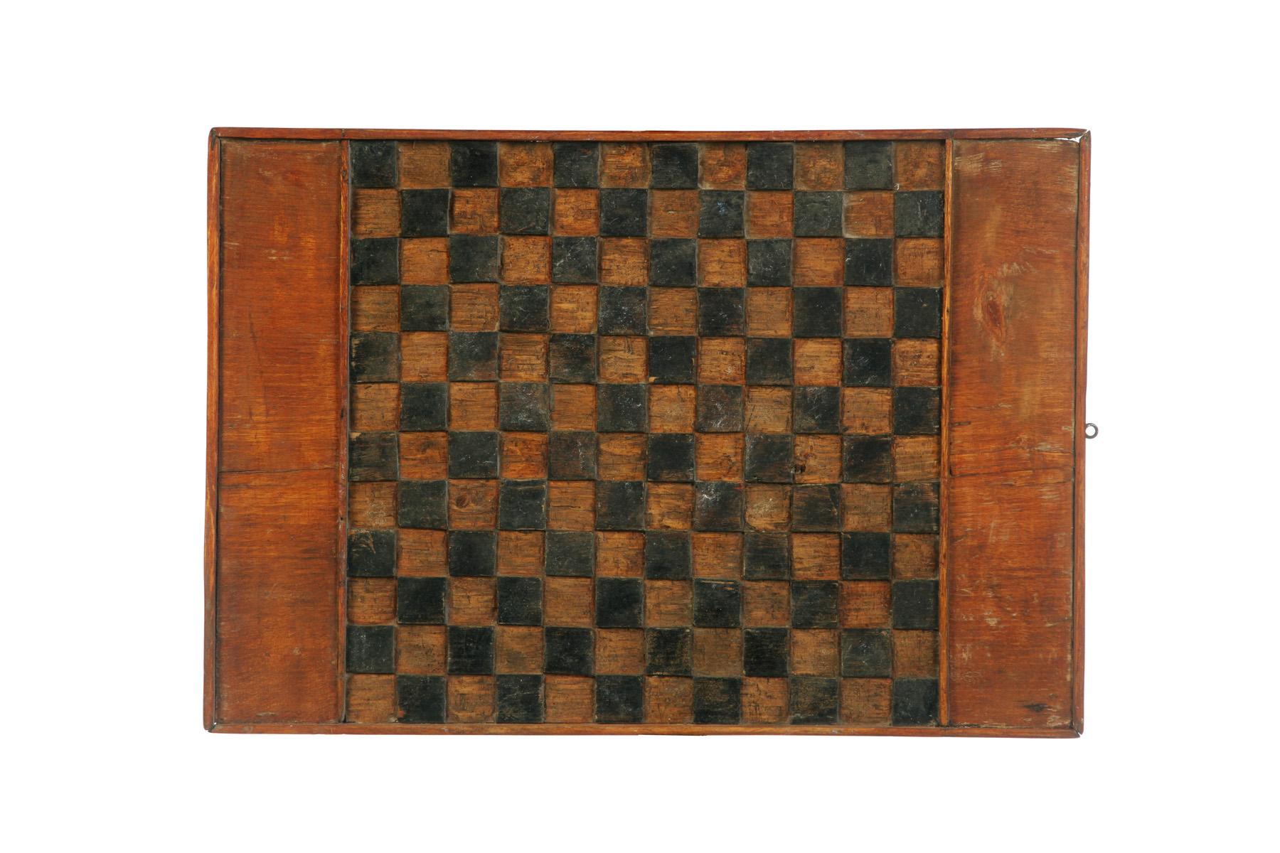 Appraisal: DECORATED AMERICAN GAMEBOARD Early th century pine Single board with