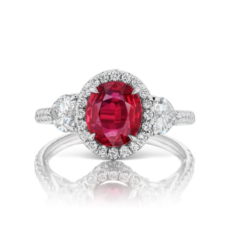 Appraisal: OVAL RUBY RING Size Fancy Shape OVAL Setting K W