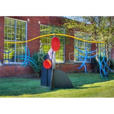 Appraisal: CHRISTOPHER HILTEY b Large outdoor interactive stabile sculpture Fuji Sky