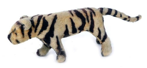 Appraisal: A mid century tiger soft toy cm wide