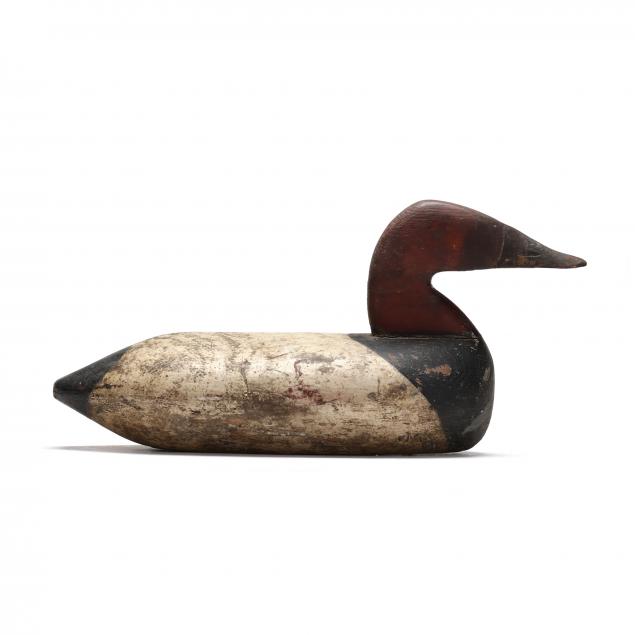 Appraisal: ANONYMOUS MD UPPER BAY CANVASBACK Maryland circa s carved and