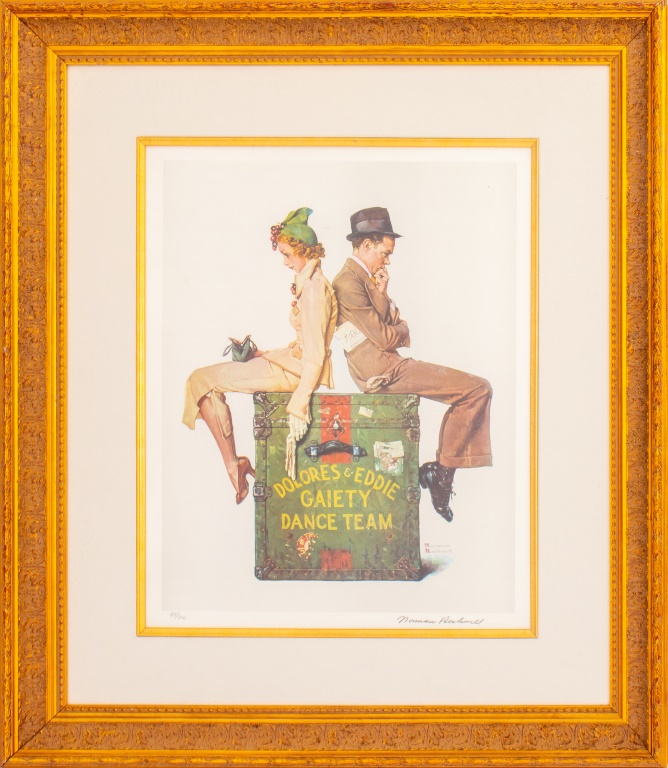 Appraisal: NORMAN ROCKWELL GAIETY DANCE TEAM LITHOGRAPH Gaiety Dance Team limited