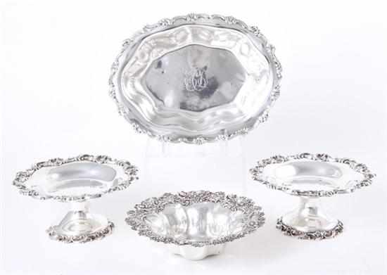 Appraisal: American sterling bowls and compotes by Gorham and Whiting late