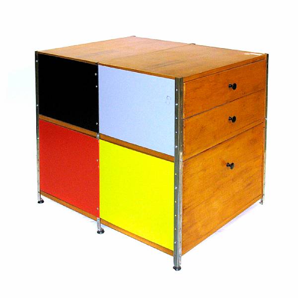 Appraisal: A Charles amp Ray Eames double ended storage unit filing