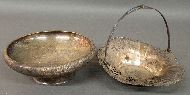 Appraisal: - Sterling silver centerpiece bowl dia and a sterling silver