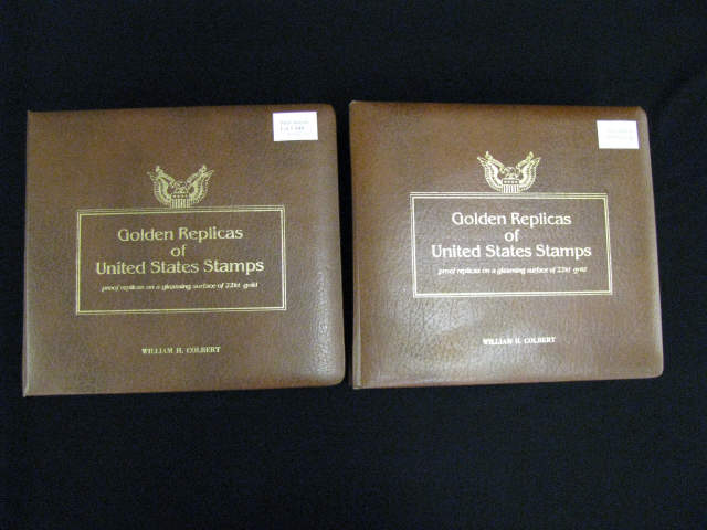 Appraisal: Volume Golden Replica Stamp Cover Collections in deluxe albums