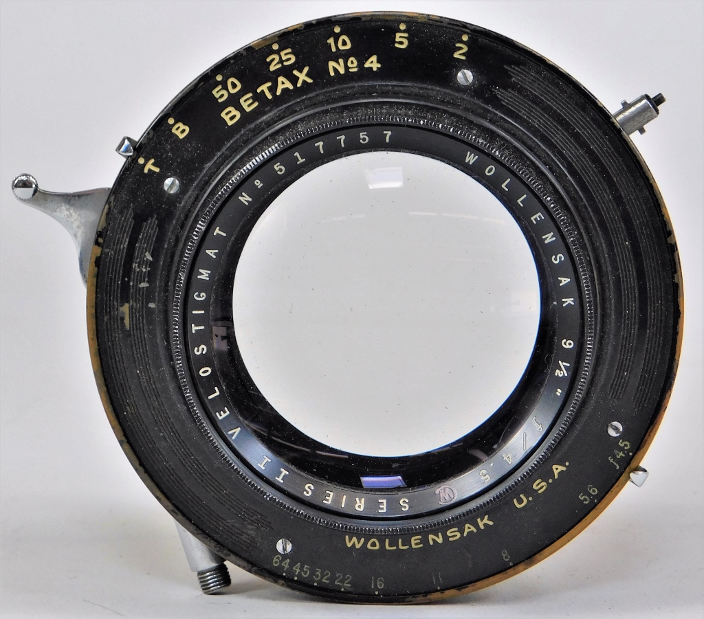 Appraisal: WOLLENSAK SERIES II ANASTIGMAT - F LENS Wollensak Series II