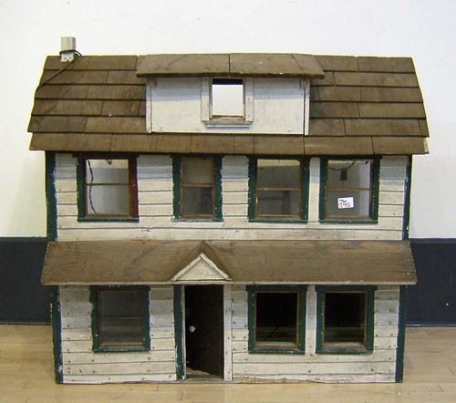 Appraisal: Painted doll house early th c h w