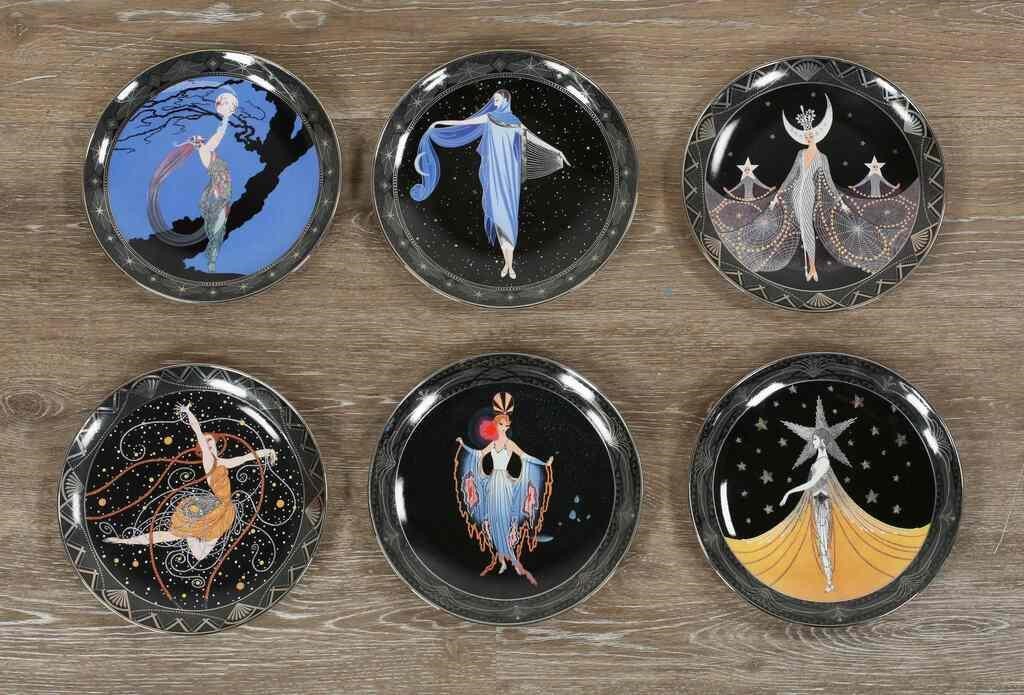 Appraisal: Royal Doulton House of Erte porcelain plates by The Franklin