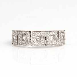 Appraisal: An ct white gold round brilliant and princess cut diamond