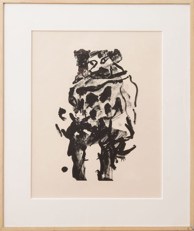 Appraisal: WILLEM DE KOONING - UNTITLED LITTLE FIGURE Lithograph in black