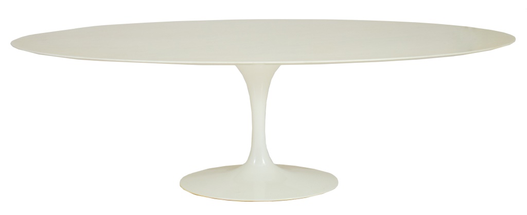 Appraisal: EERO SAARINEN TULIP OVAL DINING TABLE FOR KNOLL Eero Saarinen