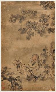 Appraisal: Landscape Depicting a Scholar by a Rock China th century