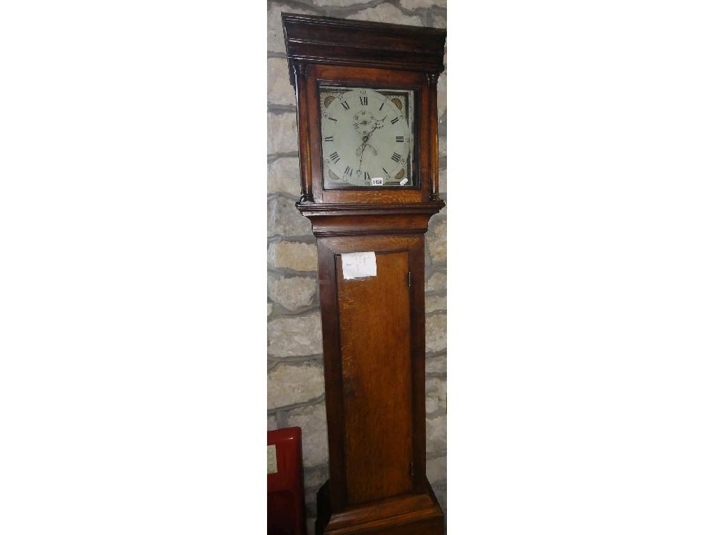 Appraisal: A th century oak cased long case clock enclosing a