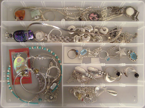 Appraisal: Group of jewelry mostly sterling silver