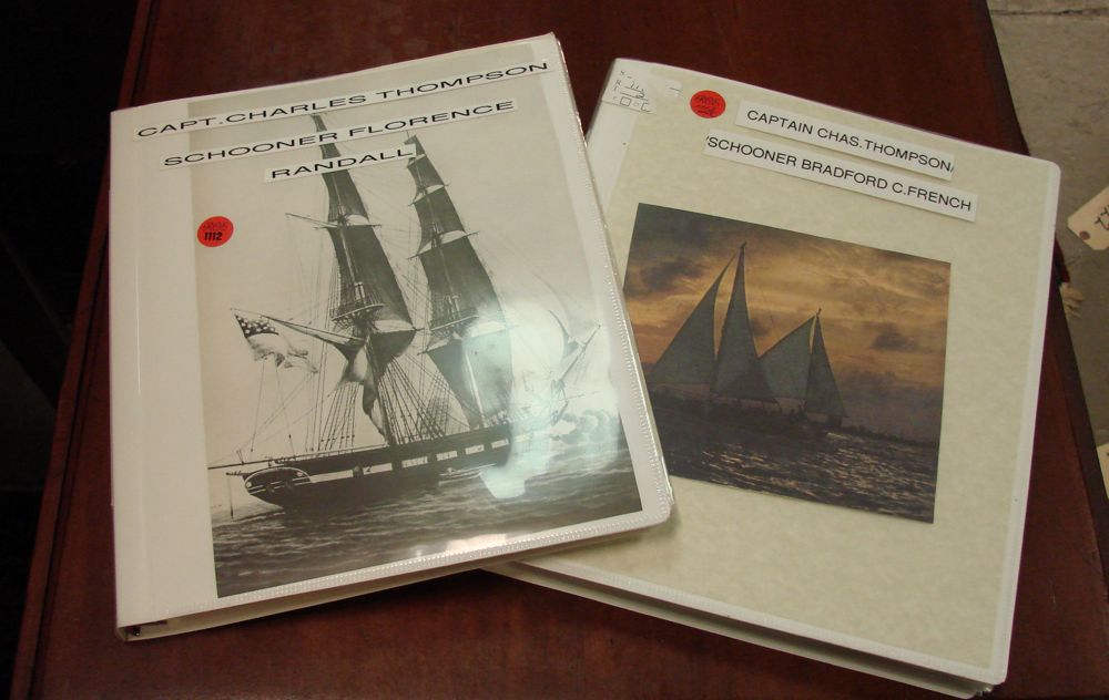 Appraisal: MARINE Assorted papers relating to the four-masted schooner Bradford C