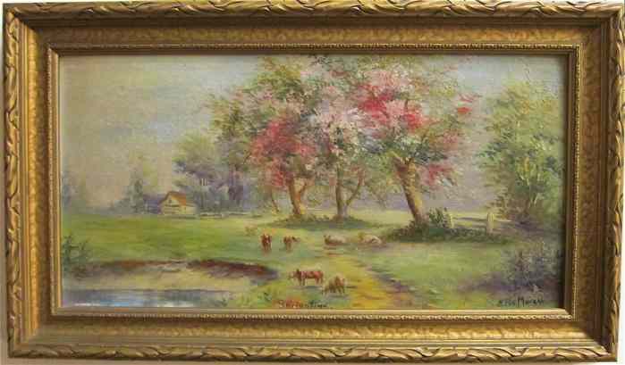 Appraisal: EFFIE MORGAN OIL ON BOARD Oregon - titled ''Springtime ''