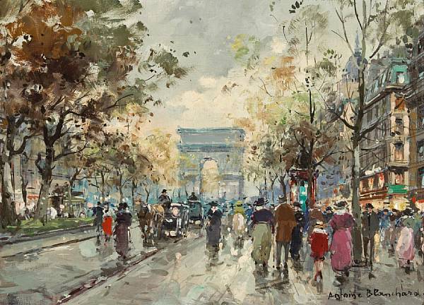 Appraisal: Antoine Blanchard French - A view of the Arc de