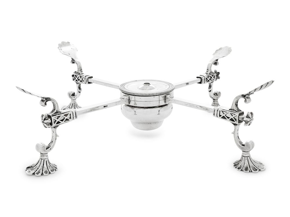 Appraisal: A George III Silver Dish Cross A George III Silver