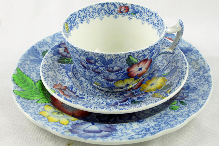 Appraisal: THIRTEEN SETS OF ENGLISH AND OTHER TEACUPS SAUCERS AND DESSERT