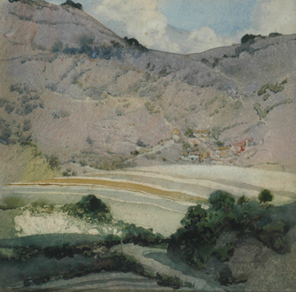 Appraisal: William Blamire Young - Greek Hillside watercolour signed 'Blamire Young'