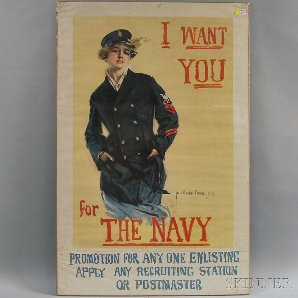 Appraisal: Howard Chandler Christy I Want You for the Navy WWI