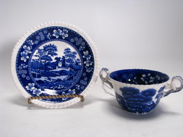 Appraisal: Copeland Spode's Tower blue porcelain items including set of twelve