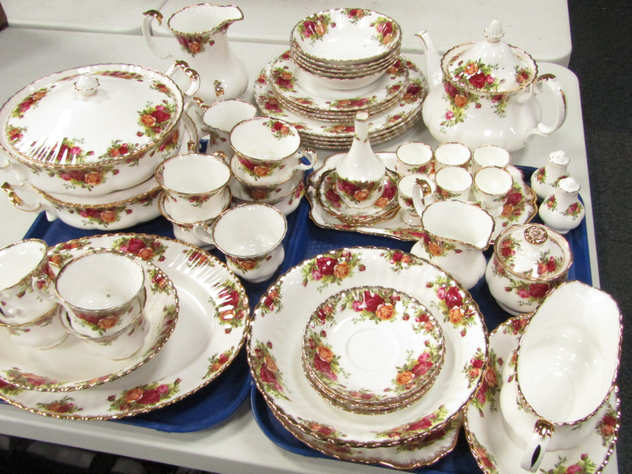 Appraisal: A Royal Albert porcelain part dinner tea and coffee service