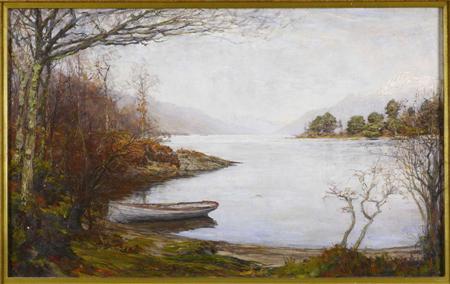 Appraisal: ALEXANDER BROWNLIE DOCHARTY SCOTTISH - LOCH TAY AT KENMORE Signed