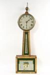 Appraisal: BANJO CLOCK - American Federal period banjo form clock Mahogany