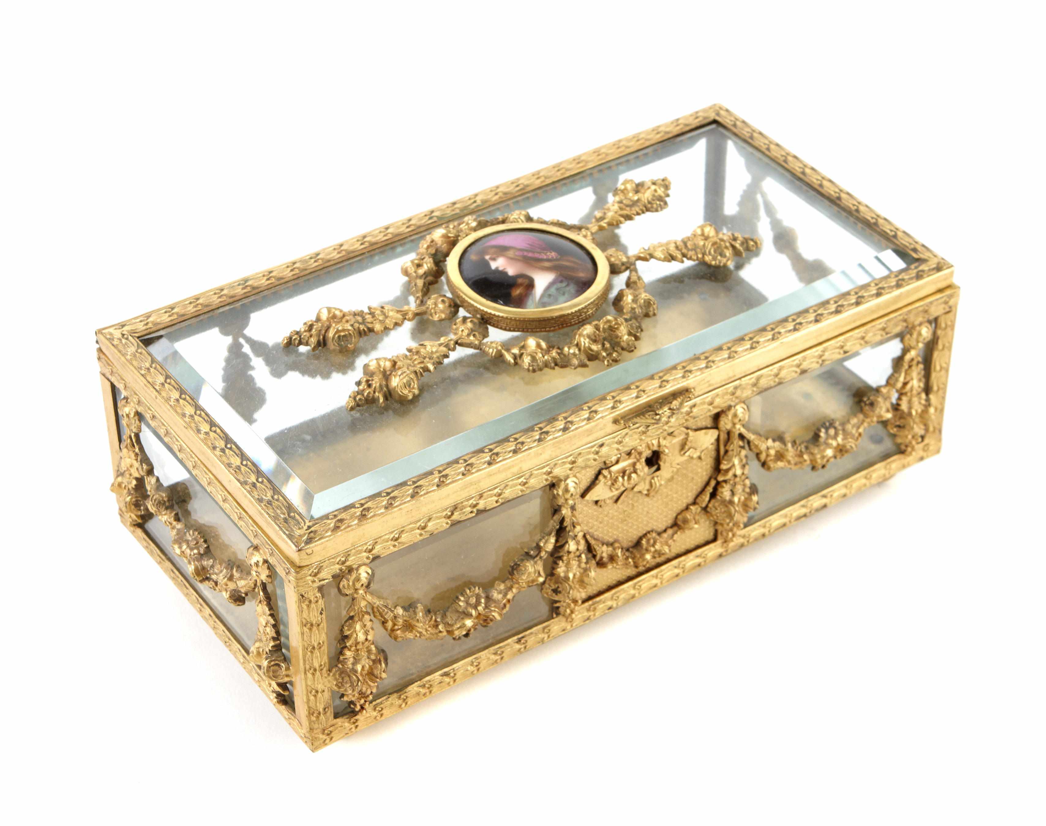 Appraisal: Property of various owners A French gilt metal and porcelain