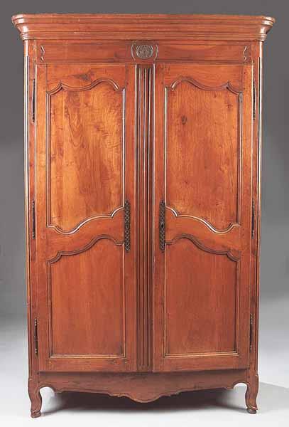 Appraisal: A Louis XVI Provincial Carved Cherrywood Armoire late th early