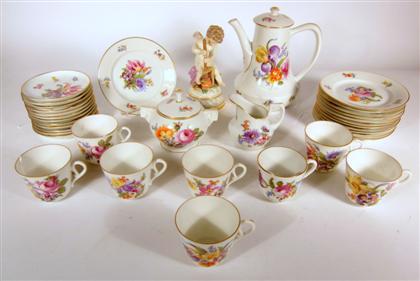 Appraisal: Nymphenburg porcelain part coffee service german th century