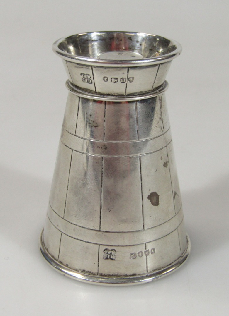 Appraisal: A Victorian silver pepper grinder cm high in the form