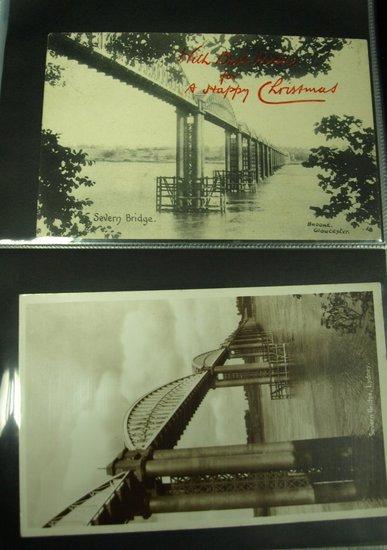 Appraisal: Two albums of postcards relating to Severn rail bridge Sharpness