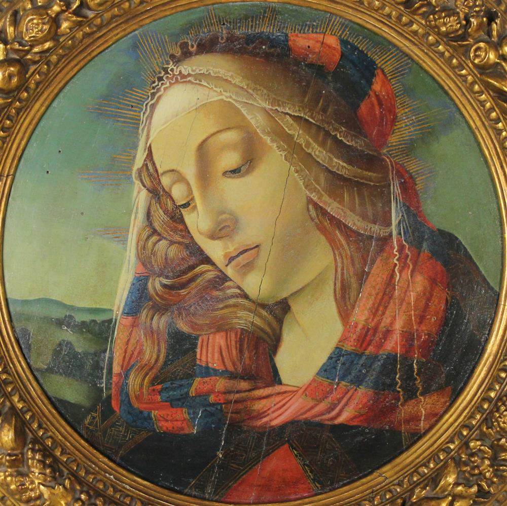 Appraisal: AFTER SANDRO BOTTICELLI ITALIAN TH TH CENTURY MADONNA OF THE