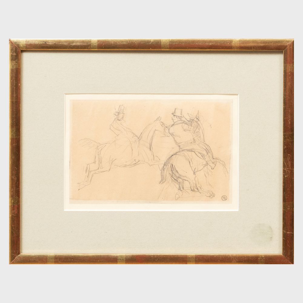 Appraisal: Thomas Esmond Lowinsky - Study of Two Horses with Riders