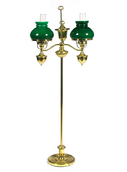 Appraisal: A brass students floor lamp height ft in